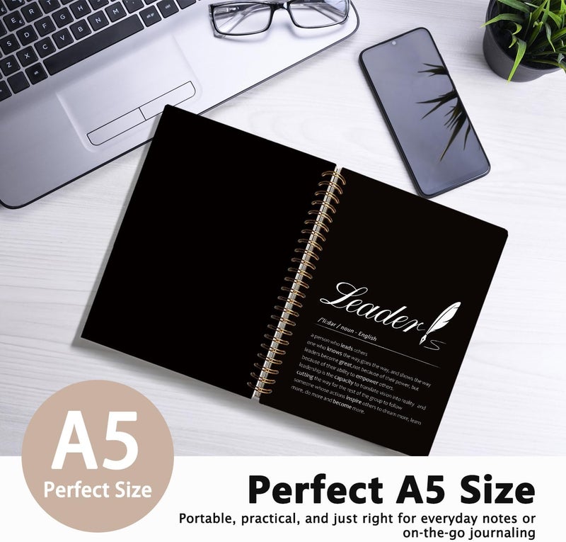 WLIANG LIANHW Appreciation Gift for Leaders, Leader Gifts Notebook, Work Notebooks for Note Taking, Work Journal for Women Men Coworkers,Office Spiral Notebook, 5.5x8.3 Inch - Image 2